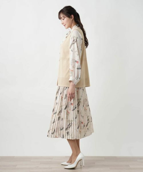 Leilian PLUS HOUSE / レリアンプラスハウス テーラードジャケット | 【店舗人気】Vネックニットベスト【Leilian WHITE LABEL】 | 詳細9