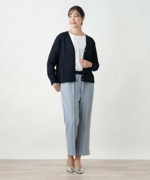 Leilian PLUS HOUSE / レリアンプラスハウス カーディガン・ボレロ | Vネックカーディガン【ROCHAS Premiere】 | 詳細1