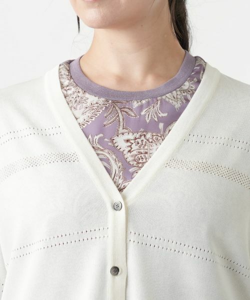 Leilian PLUS HOUSE / レリアンプラスハウス カーディガン・ボレロ | Vネックカーディガン【ROCHAS Premiere】 | 詳細10