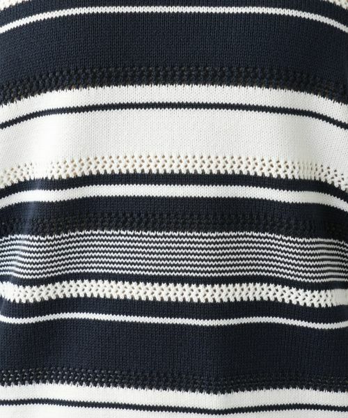 Leilian PLUS HOUSE / レリアンプラスハウス ニット・セーター | 【店舗人気】マルチボーダークルーネックニット | 詳細14
