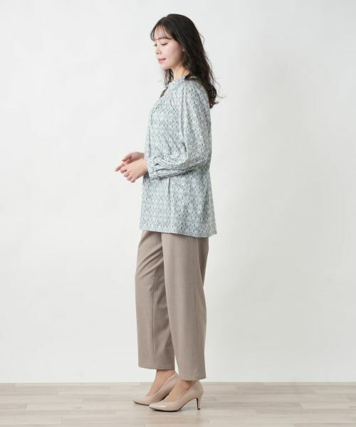 Leilian PLUS HOUSE / レリアンプラスハウス カットソー | 【店舗人気】幾何学柄ブラウス | 詳細2