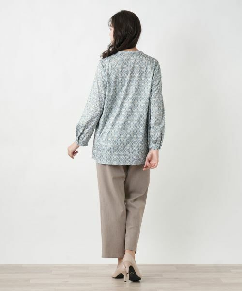 Leilian PLUS HOUSE / レリアンプラスハウス カットソー | 【店舗人気】幾何学柄ブラウス | 詳細3