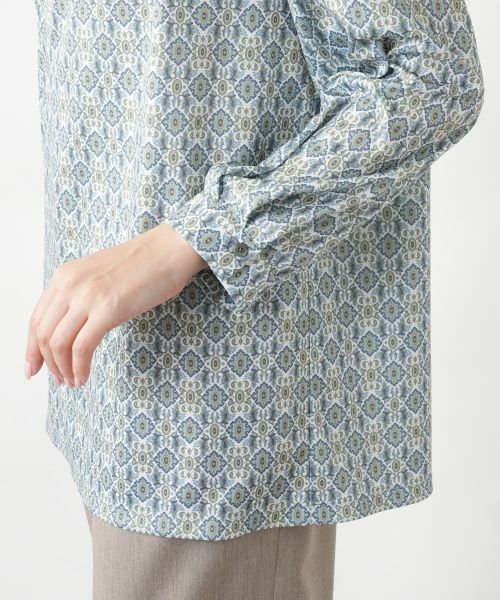 Leilian PLUS HOUSE / レリアンプラスハウス カットソー | 【店舗人気】幾何学柄ブラウス | 詳細9