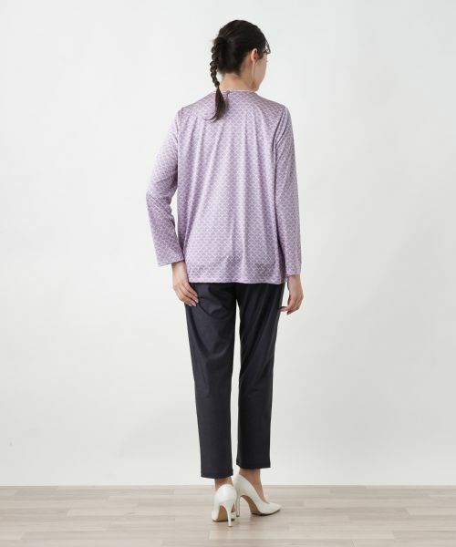 Leilian PLUS HOUSE / レリアンプラスハウス カットソー | 【店舗人気】プリントクルーネックカットソー【ROCHAS Premiere】 | 詳細3