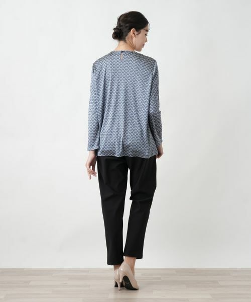 Leilian PLUS HOUSE / レリアンプラスハウス カットソー | 【店舗人気】プリントクルーネックカットソー【ROCHAS Premiere】 | 詳細6