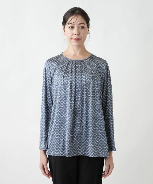 Leilian PLUS HOUSE / レリアンプラスハウス カットソー | 【店舗人気】プリントクルーネックカットソー【ROCHAS Premiere】 | 詳細7