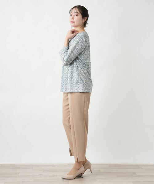 Leilian PLUS HOUSE / レリアンプラスハウス カットソー | 【店舗人気】プリントカットソー【ROCHAS Premiere】 | 詳細2