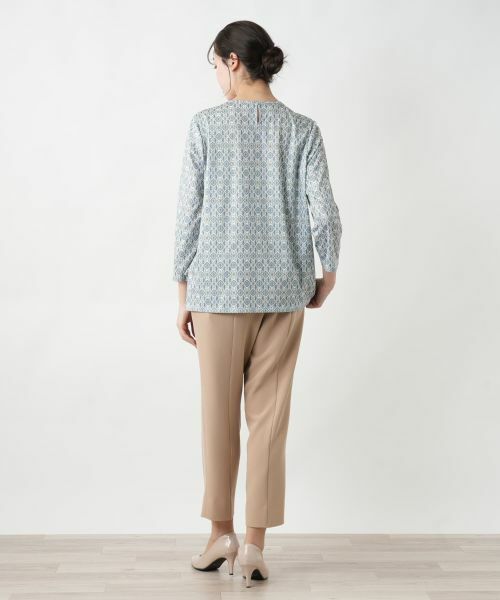 Leilian PLUS HOUSE / レリアンプラスハウス カットソー | 【店舗人気】プリントカットソー【ROCHAS Premiere】 | 詳細3