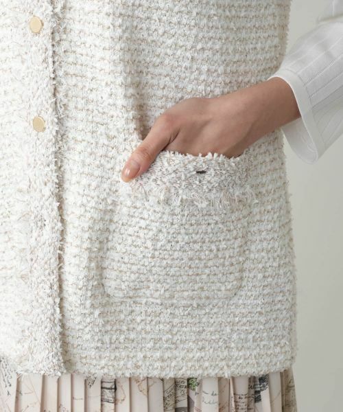 Leilian PLUS HOUSE / レリアンプラスハウス テーラードジャケット | 【店舗人気】ラメニットジレ【プラス企画】 | 詳細10