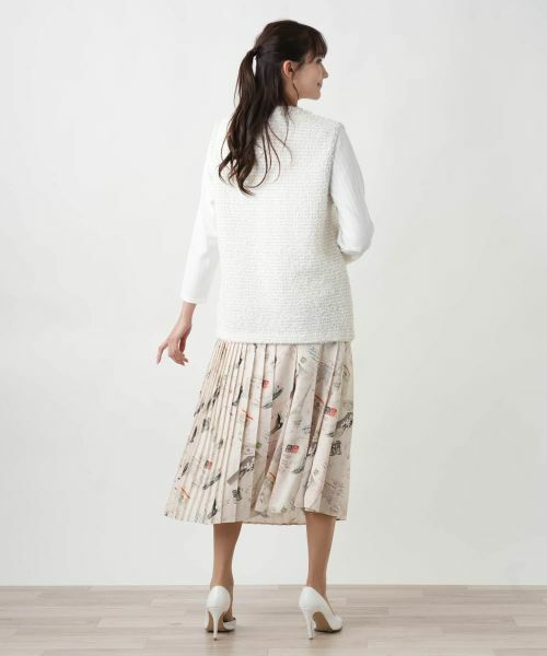 Leilian PLUS HOUSE / レリアンプラスハウス テーラードジャケット | 【店舗人気】ラメニットジレ【プラス企画】 | 詳細3