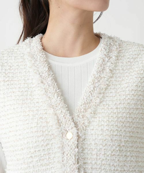 Leilian PLUS HOUSE / レリアンプラスハウス テーラードジャケット | 【店舗人気】ラメニットジレ【プラス企画】 | 詳細7