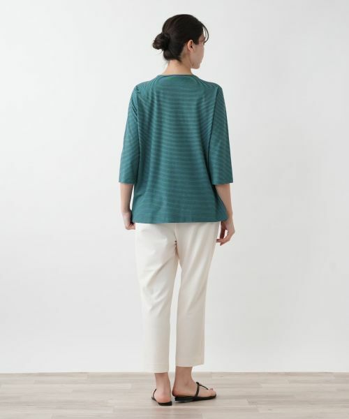 Leilian PLUS HOUSE / レリアンプラスハウス カットソー | 【店舗人気】刺繍ボーダーカットソー【プラス企画】 | 詳細6