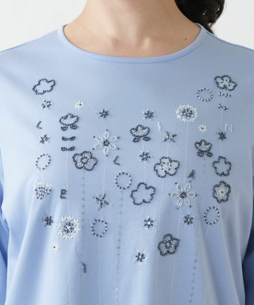 Leilian PLUS HOUSE / レリアンプラスハウス カットソー | 【店舗人気】フラワー刺繍カットソー【プラス企画】 | 詳細10