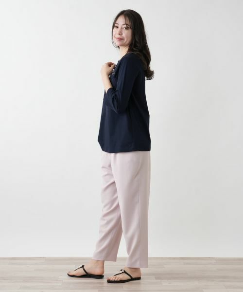 Leilian PLUS HOUSE / レリアンプラスハウス カットソー | 【店舗人気】フラワー刺繍カットソー【プラス企画】 | 詳細2