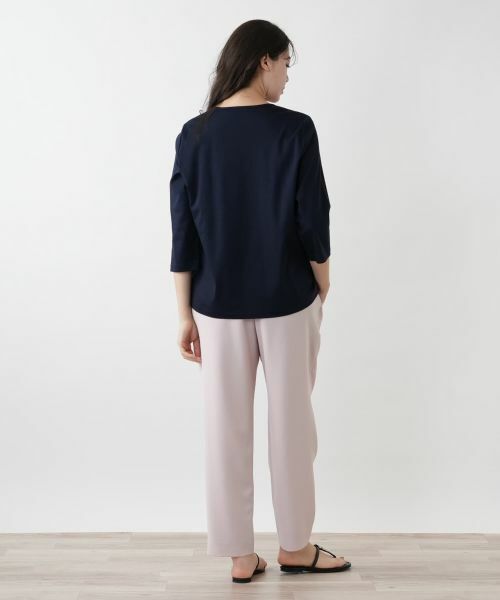 Leilian PLUS HOUSE / レリアンプラスハウス カットソー | 【店舗人気】フラワー刺繍カットソー【プラス企画】 | 詳細3