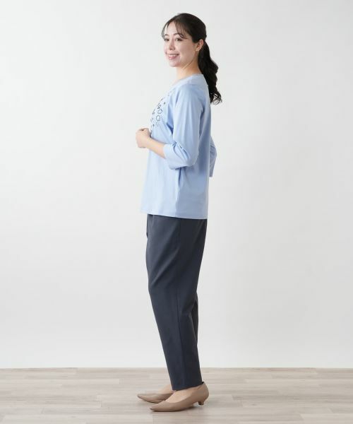 Leilian PLUS HOUSE / レリアンプラスハウス カットソー | 【店舗人気】フラワー刺繍カットソー【プラス企画】 | 詳細5