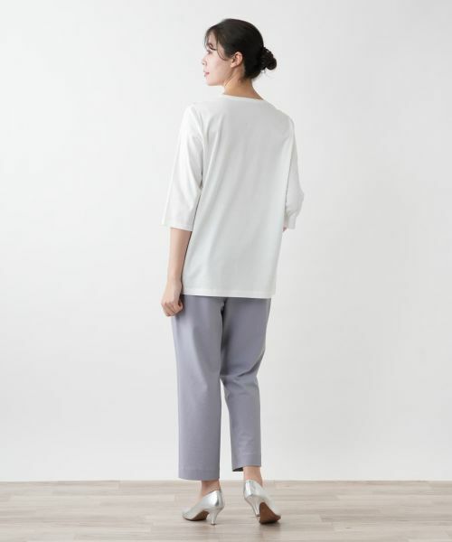 Leilian PLUS HOUSE / レリアンプラスハウス カットソー | 【店舗人気】フラワープリントカットソー【プラス企画】 | 詳細3