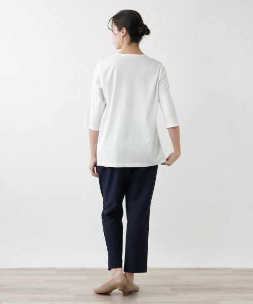 Leilian PLUS HOUSE / レリアンプラスハウス カットソー | 【店舗人気】フラワープリントカットソー【プラス企画】 | 詳細6