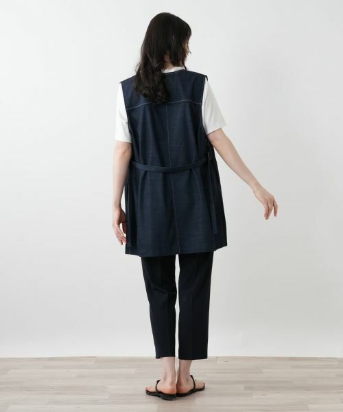 Leilian PLUS HOUSE / レリアンプラスハウス テーラードジャケット | 【店舗人気】Vネックベスト【プラス企画】 | 詳細3