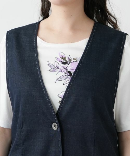 Leilian PLUS HOUSE / レリアンプラスハウス テーラードジャケット | 【店舗人気】Vネックベスト【プラス企画】 | 詳細7