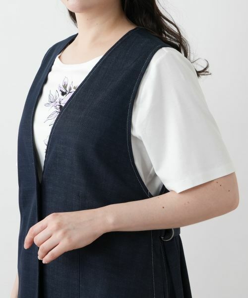 Leilian PLUS HOUSE / レリアンプラスハウス テーラードジャケット | 【店舗人気】Vネックベスト【プラス企画】 | 詳細9