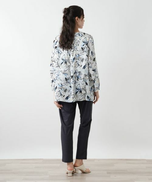 Leilian PLUS HOUSE / レリアンプラスハウス シャツ・ブラウス | 【店舗人気】ボタニカル柄ブラウス【プラス企画】 | 詳細3