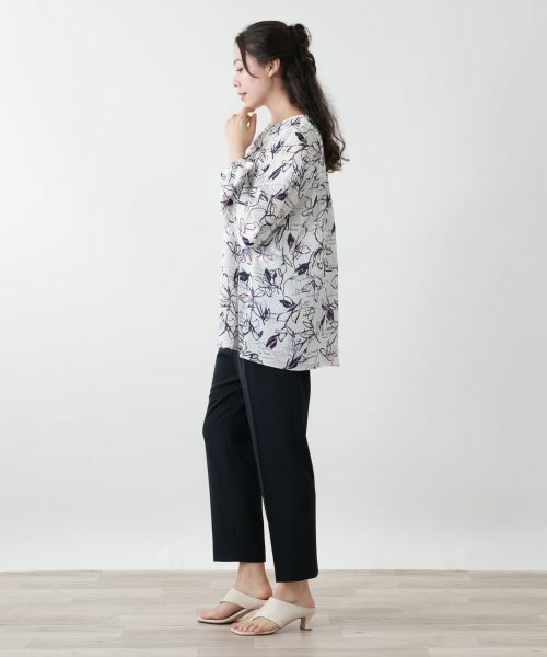 Leilian PLUS HOUSE / レリアンプラスハウス シャツ・ブラウス | 【店舗人気】ボタニカル柄ブラウス【プラス企画】 | 詳細5