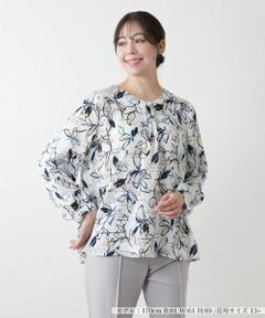 Leilian PLUS HOUSE / レリアンプラスハウス シャツ・ブラウス | 【店舗人気】ボタニカル柄ブラウス
