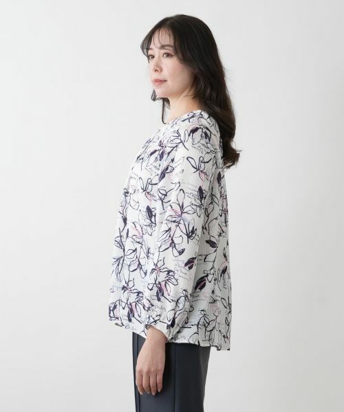 Leilian PLUS HOUSE / レリアンプラスハウス シャツ・ブラウス | 【店舗人気】ボタニカル柄ブラウス | 詳細8