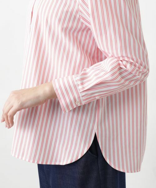 Leilian PLUS HOUSE / レリアンプラスハウス シャツ・ブラウス | ストライプシャツ【プラス企画】 | 詳細12