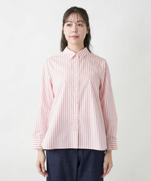 Leilian PLUS HOUSE / レリアンプラスハウス シャツ・ブラウス | ストライプシャツ【プラス企画】 | 詳細7