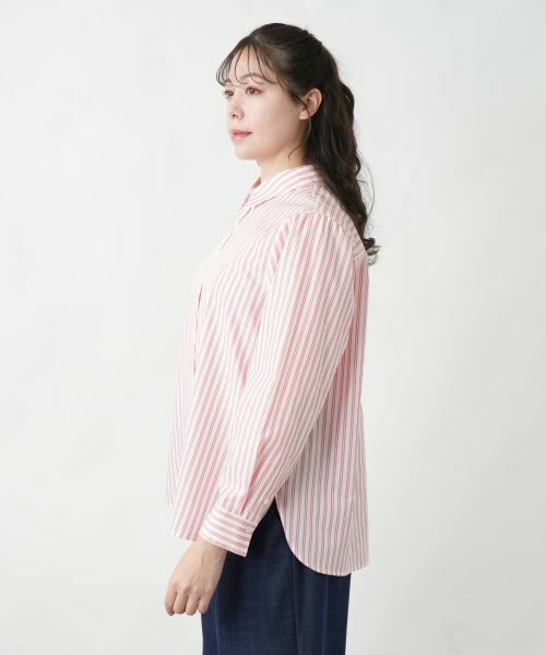 Leilian PLUS HOUSE / レリアンプラスハウス シャツ・ブラウス | ストライプシャツ【プラス企画】 | 詳細8