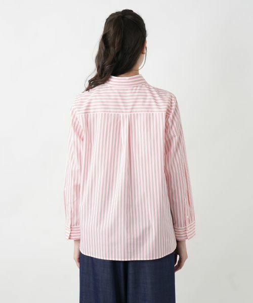 Leilian PLUS HOUSE / レリアンプラスハウス シャツ・ブラウス | ストライプシャツ【プラス企画】 | 詳細9