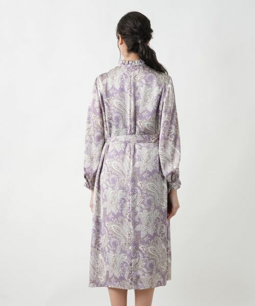 Leilian PLUS HOUSE / レリアンプラスハウス ドレス | ペイズリー柄フリルワンピース | 詳細7