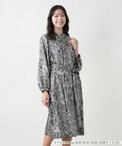 Leilian PLUS HOUSE / レリアンプラスハウス ドレス | ペイズリー柄ワンピ−ス