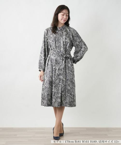 Leilian PLUS HOUSE / レリアンプラスハウス ドレス | ペイズリー柄ワンピ−ス | 詳細1