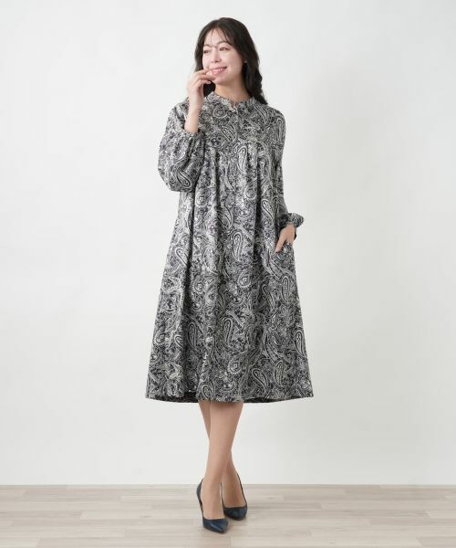 Leilian PLUS HOUSE / レリアンプラスハウス ドレス | ペイズリー柄ワンピ−ス | 詳細4