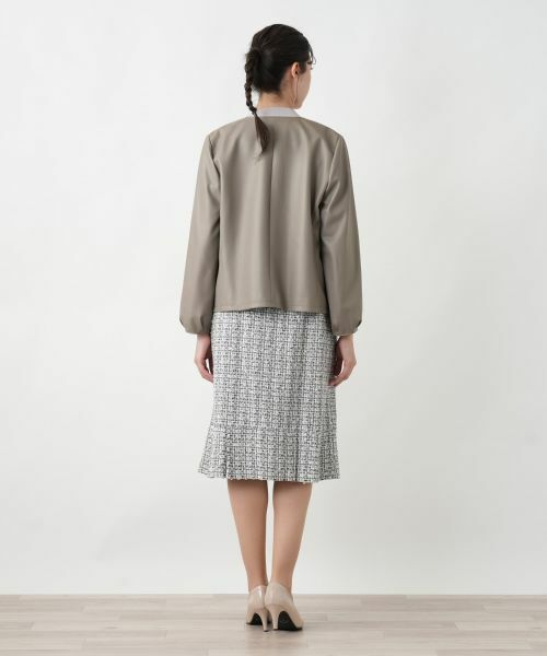 Leilian PLUS HOUSE / レリアンプラスハウス テーラードジャケット | 【店舗人気】ノーカラージャケット【ROCHAS Premiere】 | 詳細3