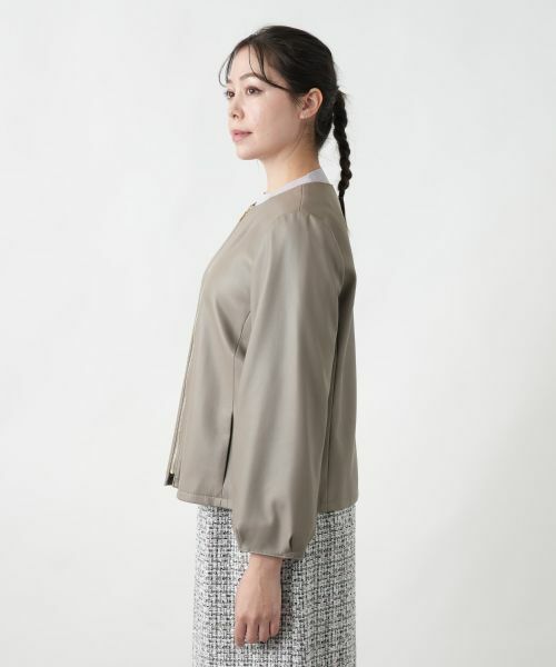 Leilian PLUS HOUSE / レリアンプラスハウス テーラードジャケット | 【店舗人気】ノーカラージャケット【ROCHAS Premiere】 | 詳細5