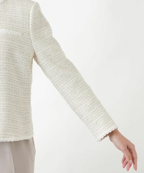 Leilian PLUS HOUSE / レリアンプラスハウス テーラードジャケット | 【店舗人気】ツイードノーカラージャケット | 詳細10