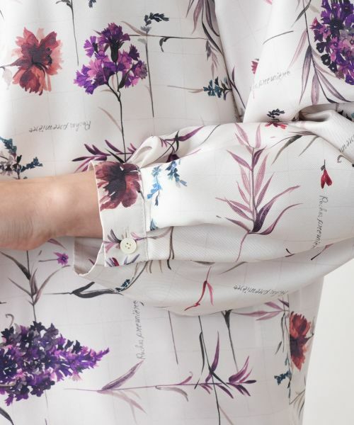 Leilian PLUS HOUSE / レリアンプラスハウス シャツ・ブラウス | 【店舗人気】プリントバンドカラーブラウス【ROCHAS Premiere】 | 詳細10