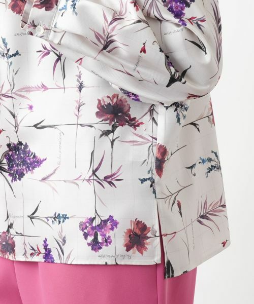 Leilian PLUS HOUSE / レリアンプラスハウス シャツ・ブラウス | 【店舗人気】プリントバンドカラーブラウス【ROCHAS Premiere】 | 詳細11