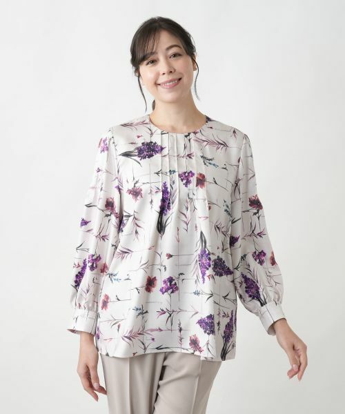 Leilian PLUS HOUSE / レリアンプラスハウス シャツ・ブラウス | 【店舗人気】プリントボウタイブラウス【ROCHAS Premiere】 | 詳細4
