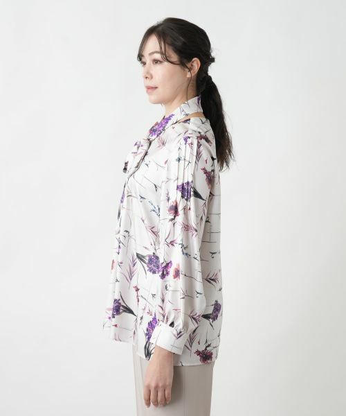 Leilian PLUS HOUSE / レリアンプラスハウス シャツ・ブラウス | 【店舗人気】プリントボウタイブラウス【ROCHAS Premiere】 | 詳細6