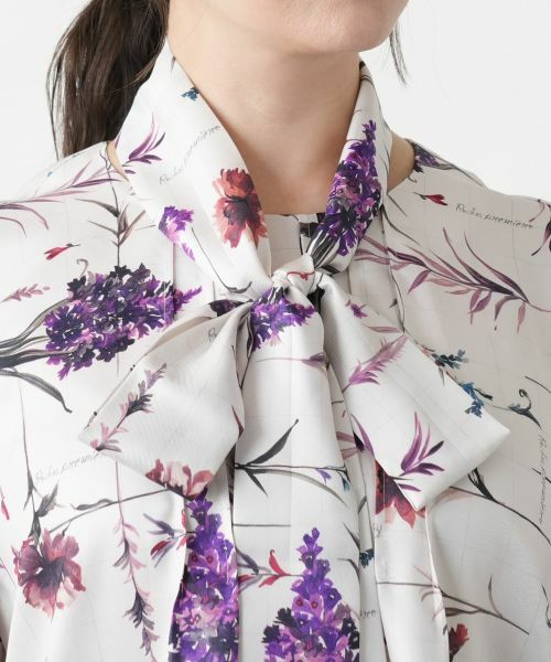 Leilian PLUS HOUSE / レリアンプラスハウス シャツ・ブラウス | 【店舗人気】プリントボウタイブラウス【ROCHAS Premiere】 | 詳細8
