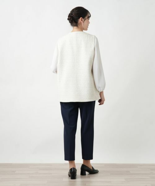 Leilian PLUS HOUSE / レリアンプラスハウス テーラードジャケット | 【店舗人気】ツイードベスト | 詳細3