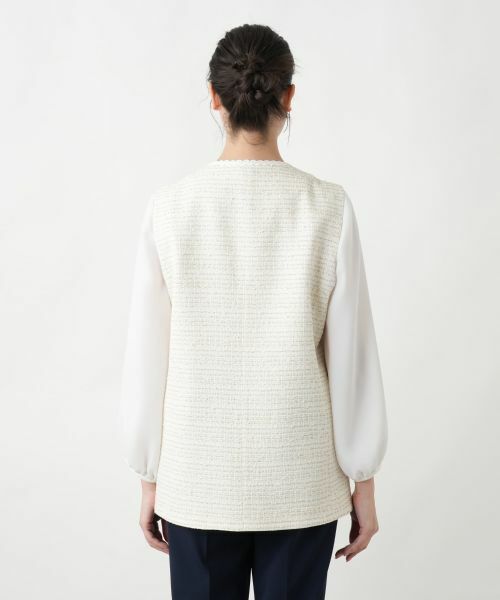 Leilian PLUS HOUSE / レリアンプラスハウス テーラードジャケット | 【店舗人気】ツイードベスト | 詳細6