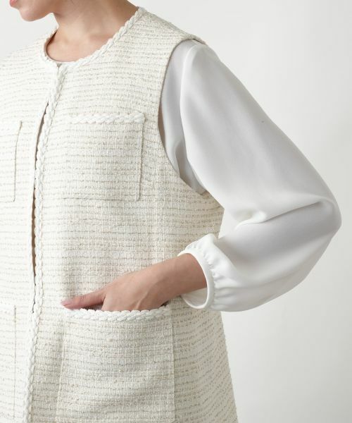 Leilian PLUS HOUSE / レリアンプラスハウス テーラードジャケット | 【店舗人気】ツイードベスト | 詳細9