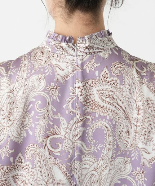 Leilian PLUS HOUSE / レリアンプラスハウス シャツ・ブラウス | 【店舗人気】ペイズリースタンドカラーブラウス | 詳細8