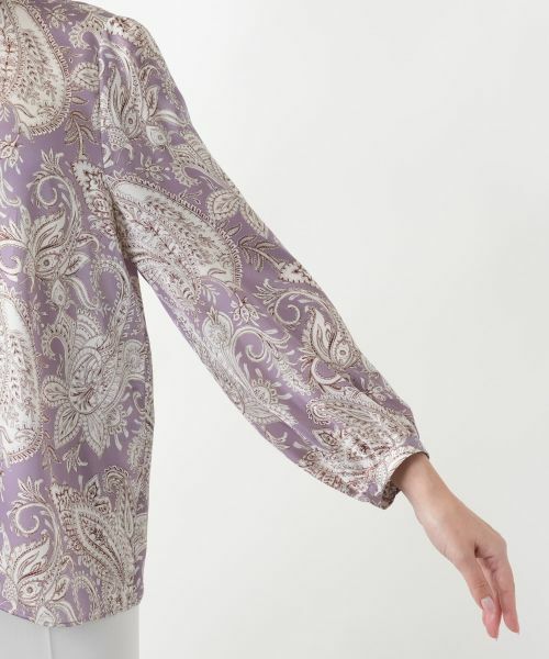 Leilian PLUS HOUSE / レリアンプラスハウス シャツ・ブラウス | 【店舗人気】ペイズリースタンドカラーブラウス | 詳細9